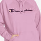 Champion Women's Powerblend Logo Hoodie Pink Size 3X