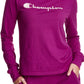 Champion Women's Classic Long Sleeve T-Shirt Purple Size Small