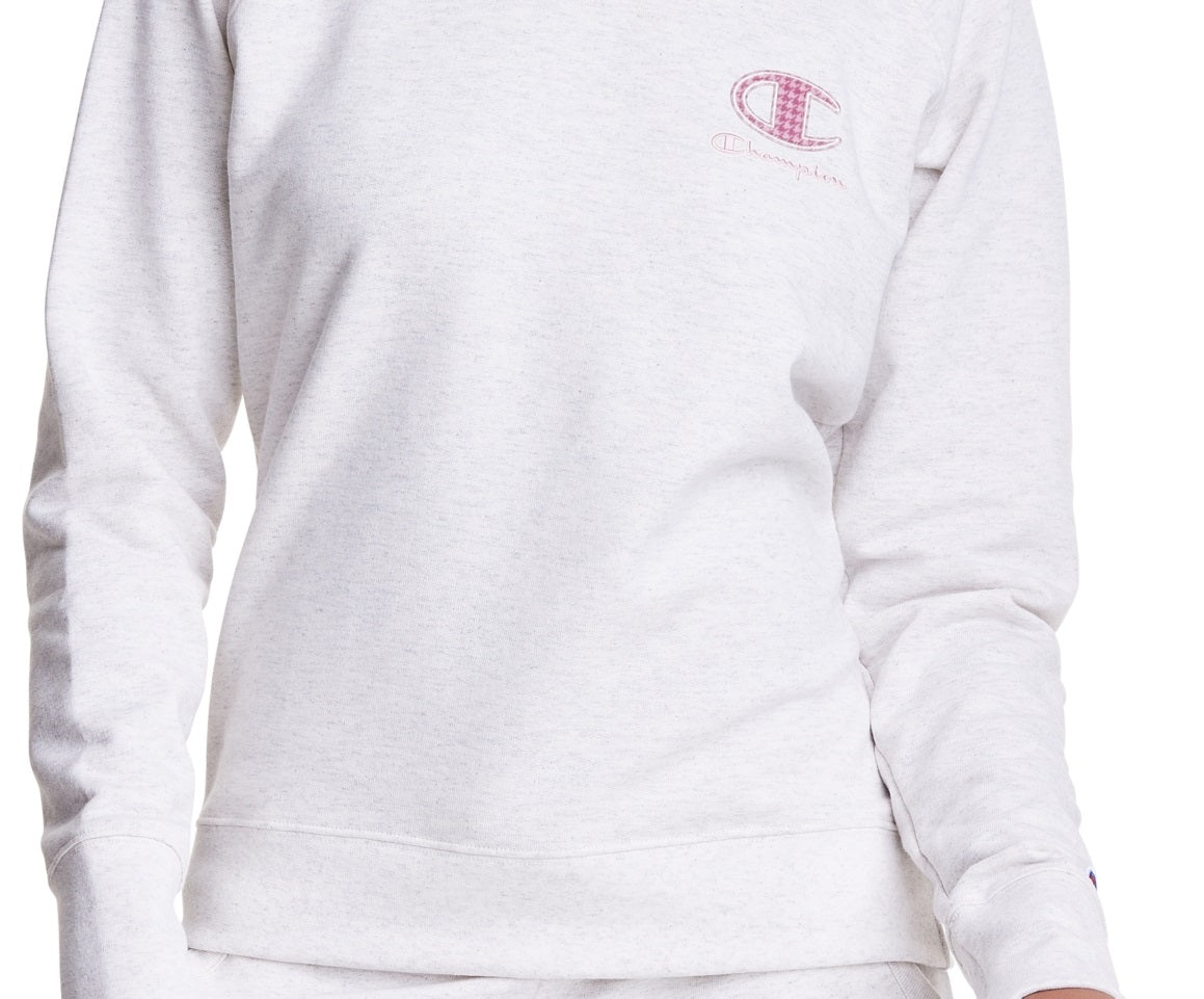 Champion Women's Powerblend Classic Crewneck Brown Size Small
