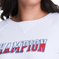 Champion Women's Logo Print Sweatshirt White Size XX-Large