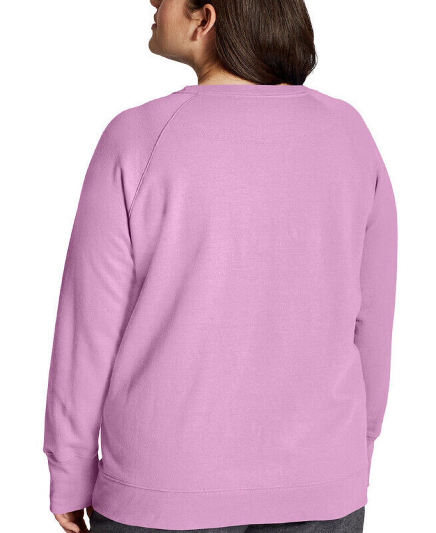 Champion Women's Logo Print Sweatshirt Pink Size 3X