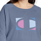 Champion Women's Logo Print Sweatshirt Blue Size 3X