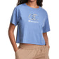 Champion Women's Crewneck Short Cropped Blue Size Large
