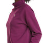 Champion Women's Mock Neck Sweatshirt Purple Size XX-Large