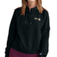 Champion Women's Campus Zip Neck Sweatshirt Black Size Large