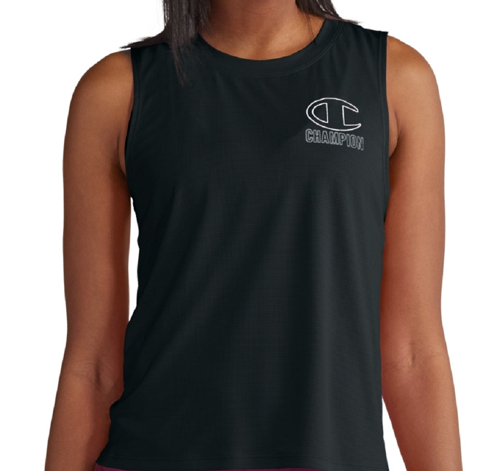 Champion Women's Absolute Eco Logo Tank Top Black Size Large