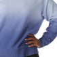 Champion Women's Fleece Ombre Dyed Crewneck Sweatshirt Blue Size 3X