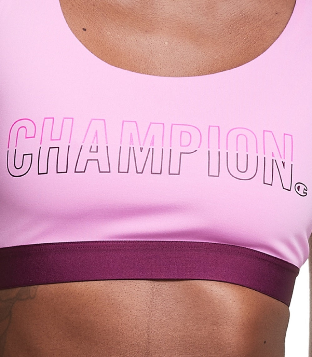Champion Women's Absolute Racerback Medium Impact Sports Bra Purple Size Medium