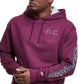 Champion Men's Powerblend Graphic Hoodie Purple Size Small