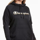 Champion Women's Powerblend Logo Hoodie Black Size 2X