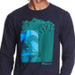 Champion Men's Abstract Graphic T-Shirt Blue Size Medium
