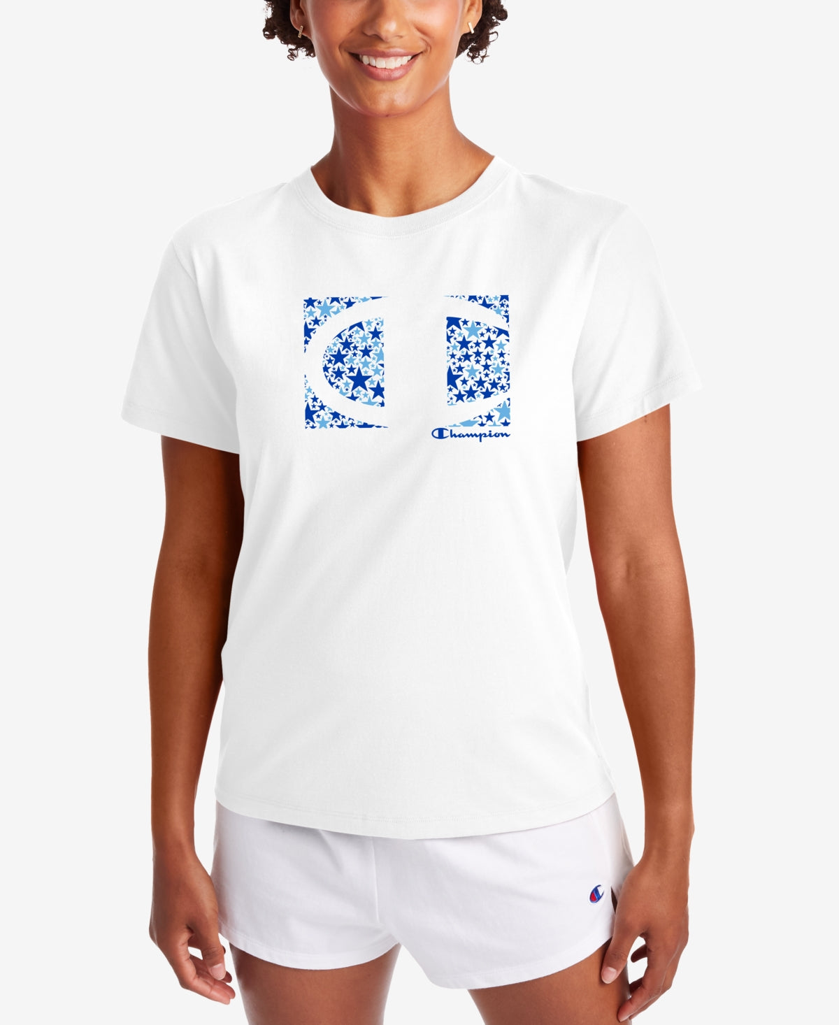 Champion Women's Classic Logo T-Shirt White