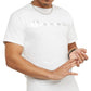 Champion Men's Classic Script Logo Graphic Short Sleeve T-Shirt White Size Small