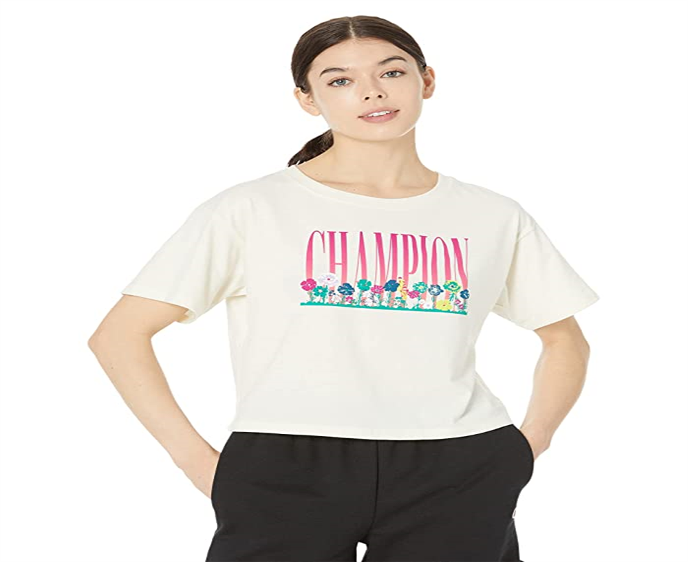 Champion Women's The Cropped Tee Brown