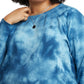 Champion Women's Fleece Ombre Dyed Crewneck Sweatshirt Blue