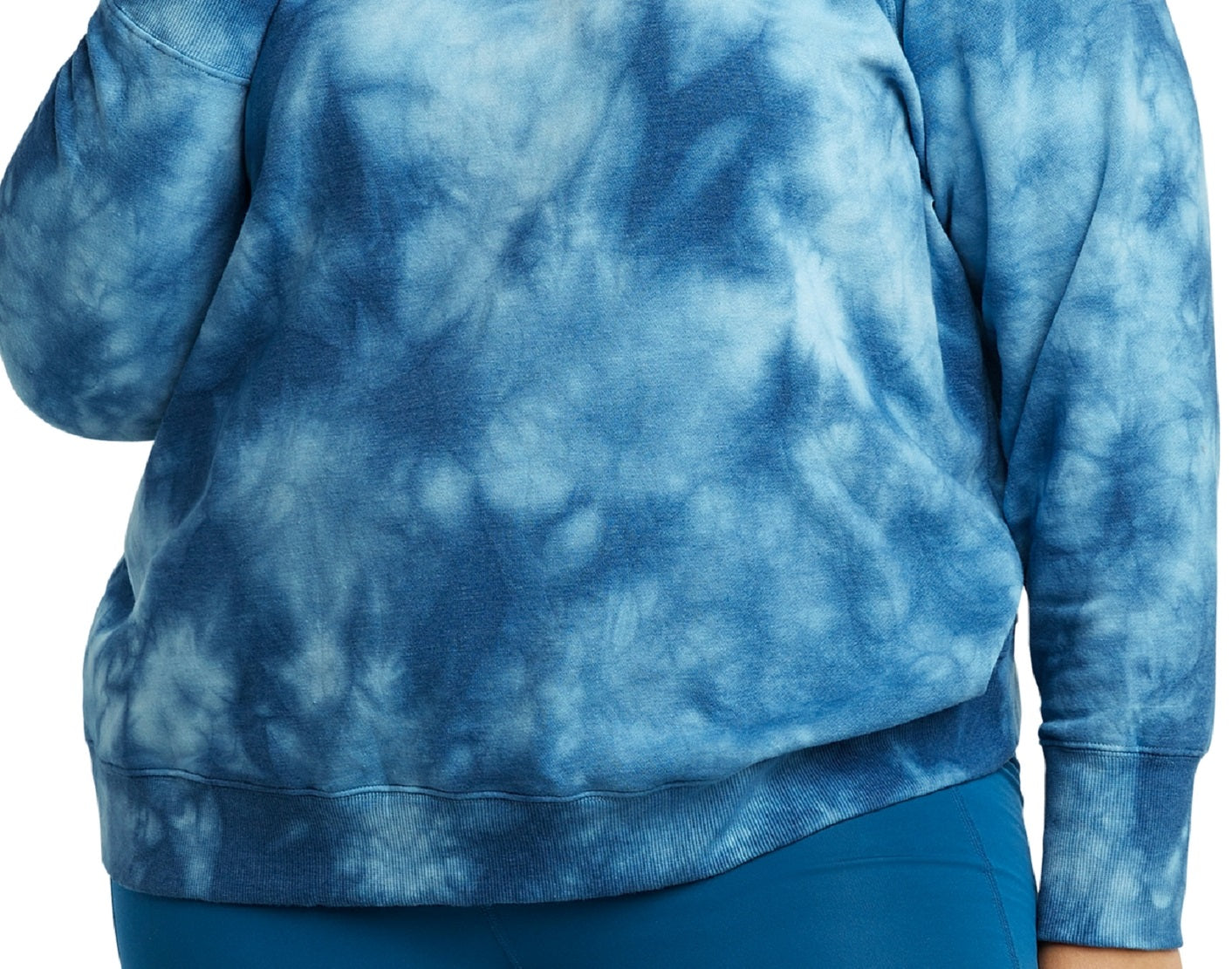 Champion Women's Fleece Ombre Dyed Crewneck Sweatshirt Blue
