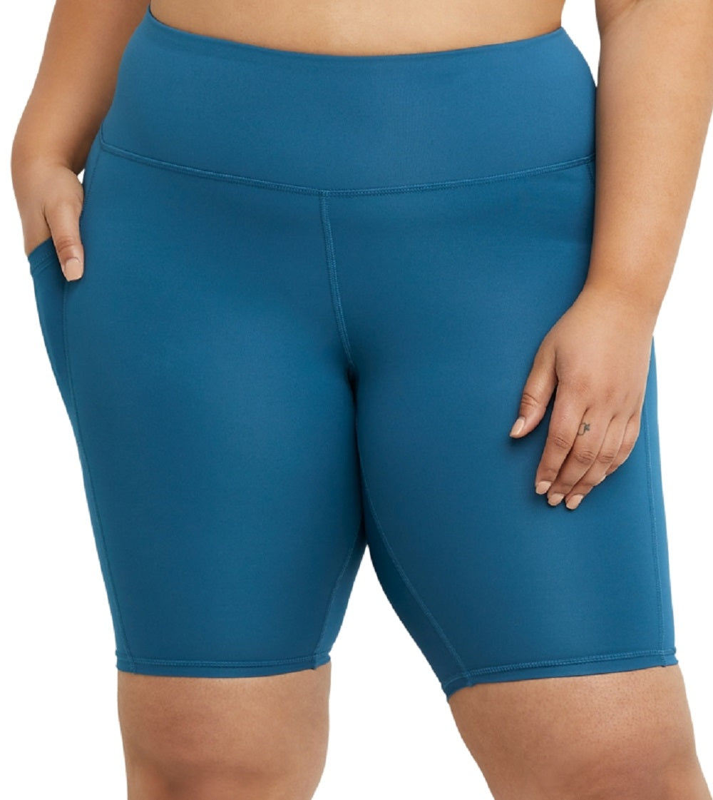Champion Women's Absolute Eco Bike Shorts Blue Size 3X