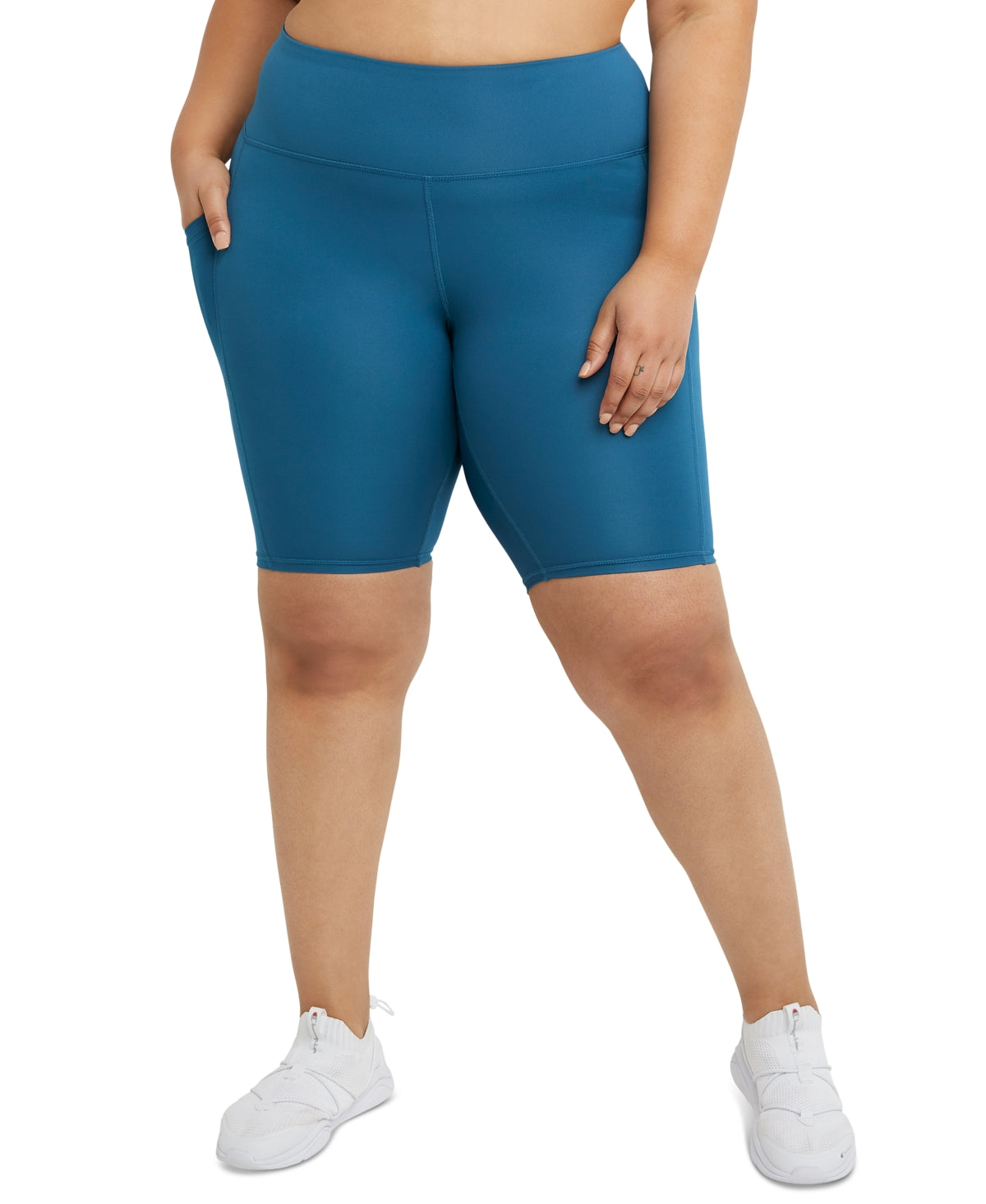 Champion Women's Absolute Eco Bike Shorts Blue Size 3X