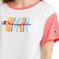 Champion Women's Colorblocked Cropped T-Shirt White Size X-Small