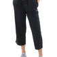 Champion Women's Campus French Terry Wide Leg Crop Pants Black Size 25