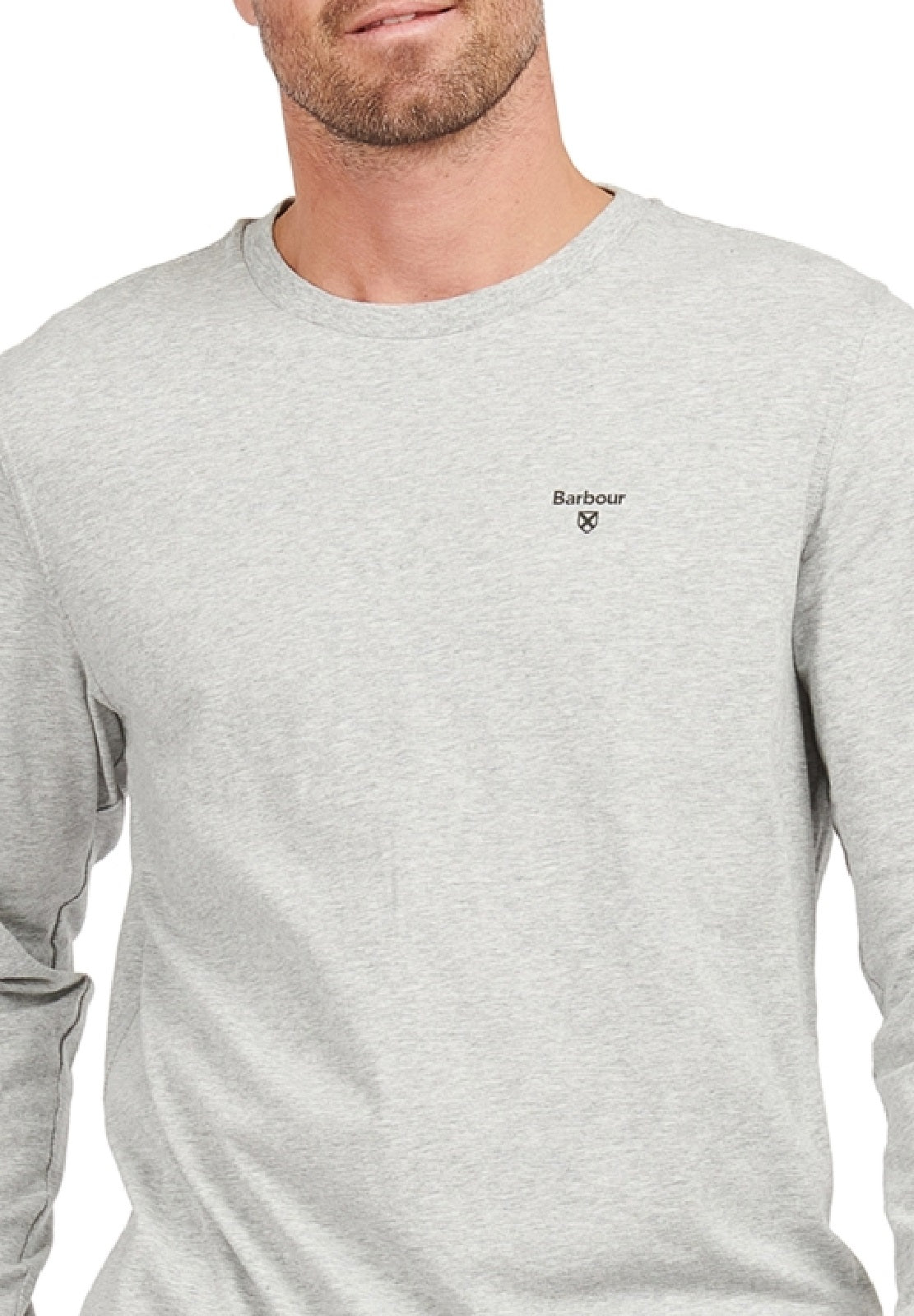 Barbour Men's Sheldon Long Sleeve Sleep T-Shirt Gray Size Large