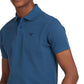 Barbour Men's Tartan Pique Denim Polo Shirt Blue Size X-Large