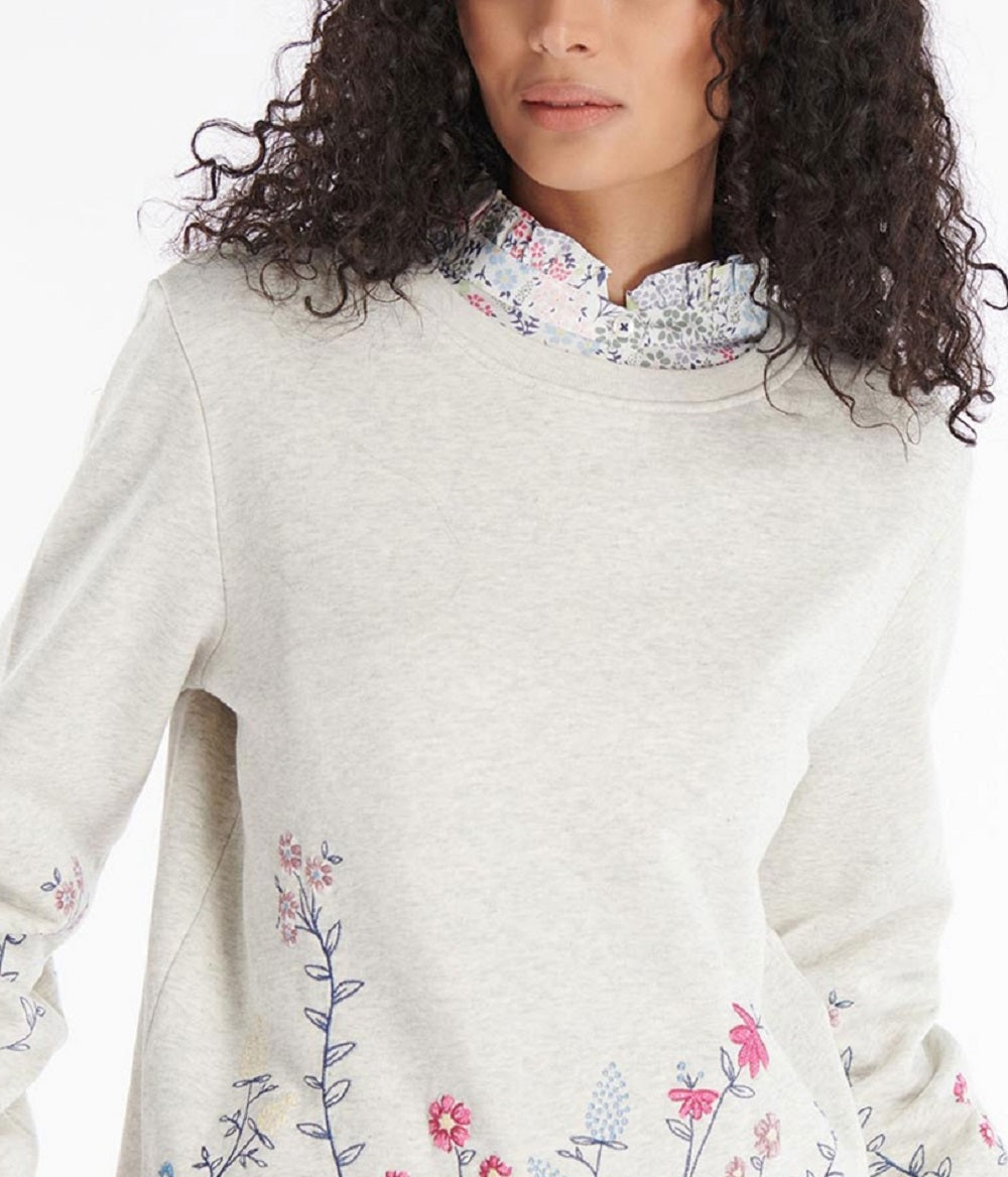 Barbour Women's Marigold Overlayer Sweater White Size 12