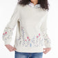 Barbour Women's Marigold Overlayer Sweater White Size 12