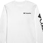 Columbia Men's Fundamentals Graphic Long Sleeve T-Shirt White Size XX-Large