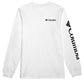 Columbia Men's Fundamentals Graphic Long Sleeve T-Shirt White Size XX-Large