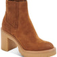 Dolce Vita Women's Waterproof Block Heel Bootie Brown Size 6 M