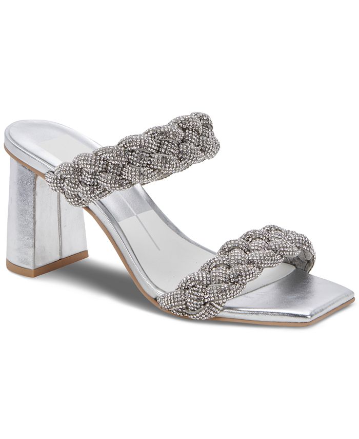 Dolce Vita Women's Paily Embellished Sandal Blue Size 8.5 M