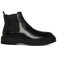 Steve Madden Men's Goring Comfort Aillem Round Toe Wedge Boots Black