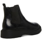 Steve Madden Men's Goring Comfort Aillem Round Toe Wedge Boots Black