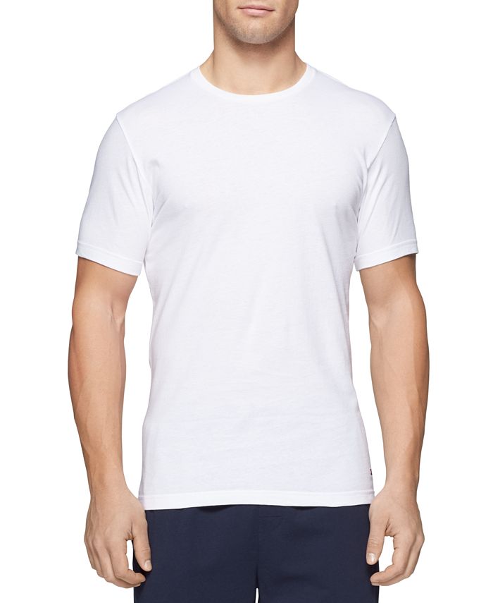 Tommy Hilfiger Men's 3 Pk Classic Cotton T-Shirts White Size Small