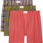 Tommy Hilfiger Men's 3 Pk Classic Printed Cotton Poplin Boxers Blue Size XXL