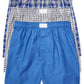 Tommy Hilfiger Men's 3 Pk Classic Printed Cotton Poplin Boxers Blue Size XXL