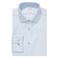 Calvin Klein Men's Slim Fit Wrinkle Free Herringbone Dress Shirt Blue Size 16X34X35