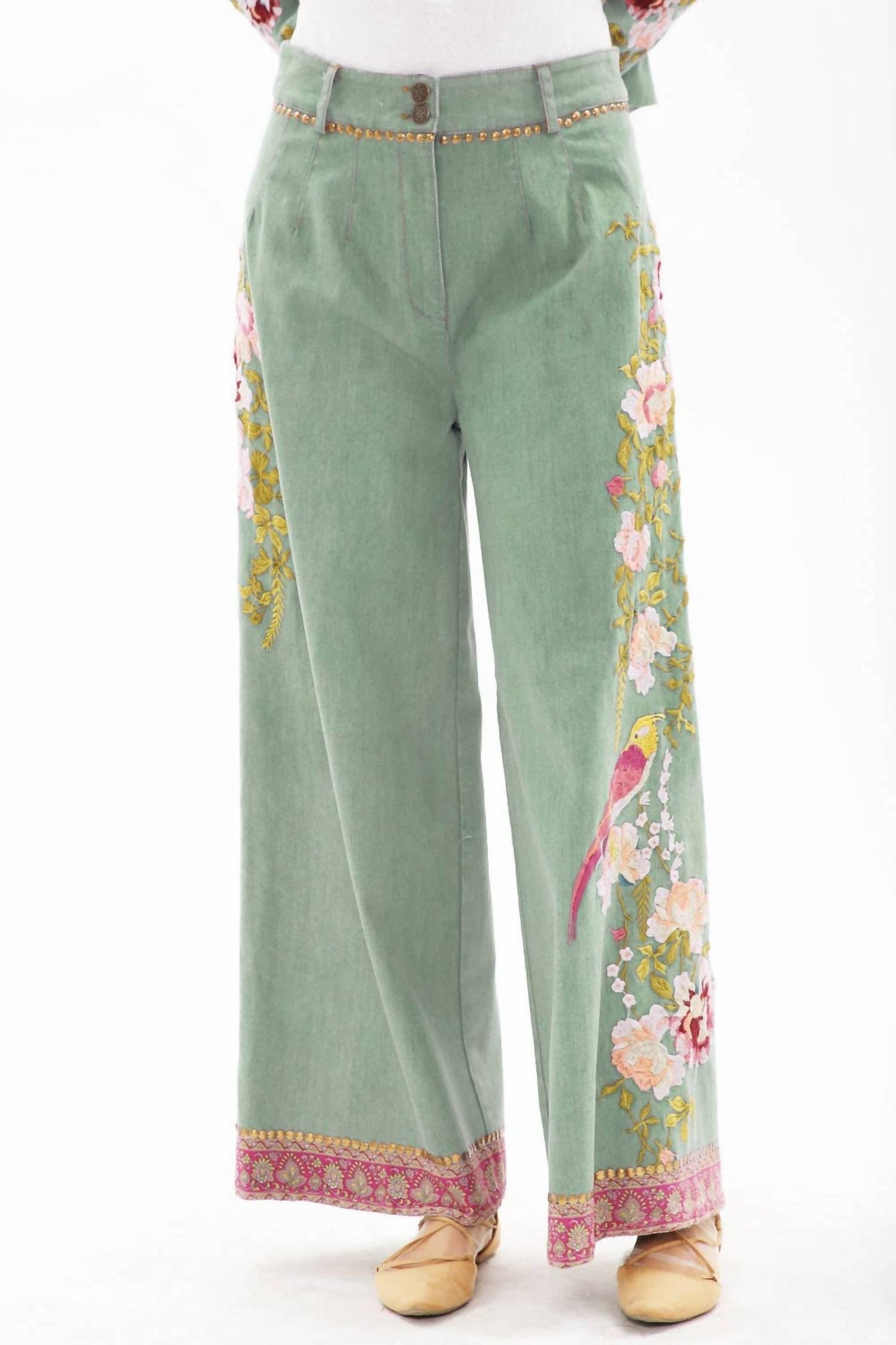 Aratta - Time To Shine Wide Leg Denim Pants