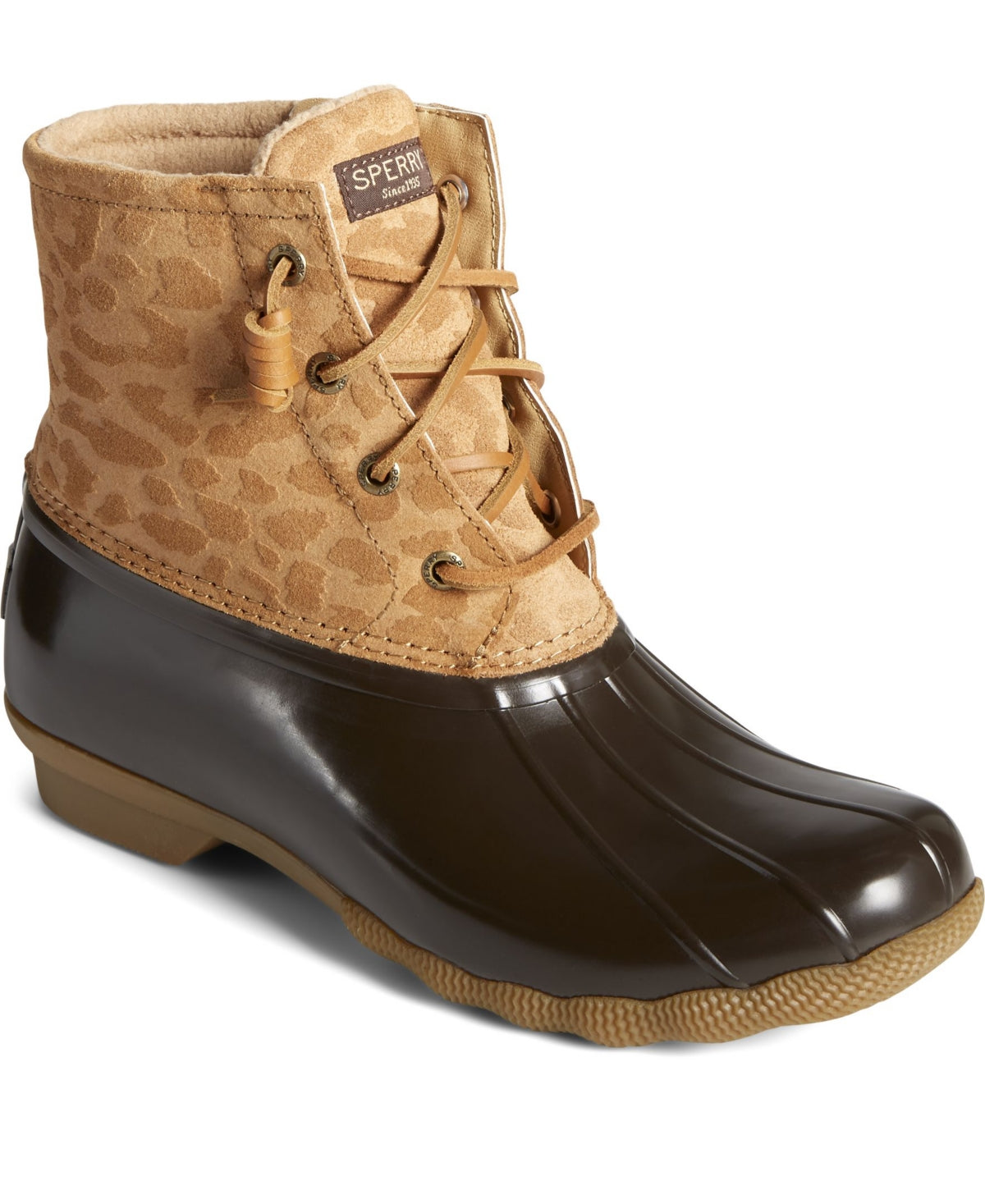 Sperry Women's Saltwater Duck Booties Brown Size 7.5 M