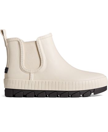 Sperry Women's Torrent Chelsea Rain Bootie White Size 7.5 M