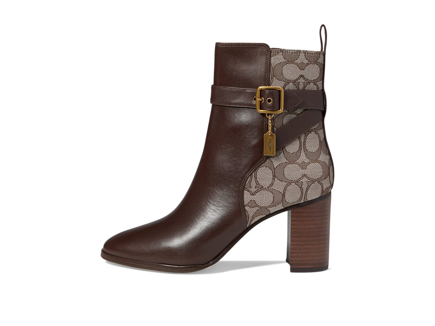 Coach Women's Olivia Jacquard Bootie Brown Size 7.5 B