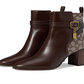 Coach Women's Olivia Jacquard Bootie Brown Size 7.5 B