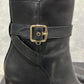 Coach Women's Olivia Leather Bootie Black Size 9 B