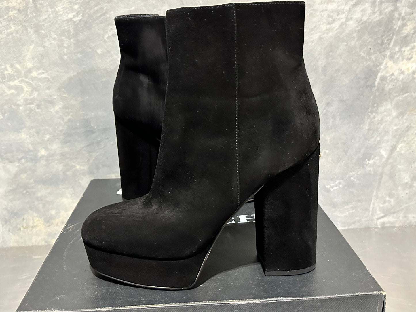 Coach Women's Iona Suede Bootie Black Size 7.5 B