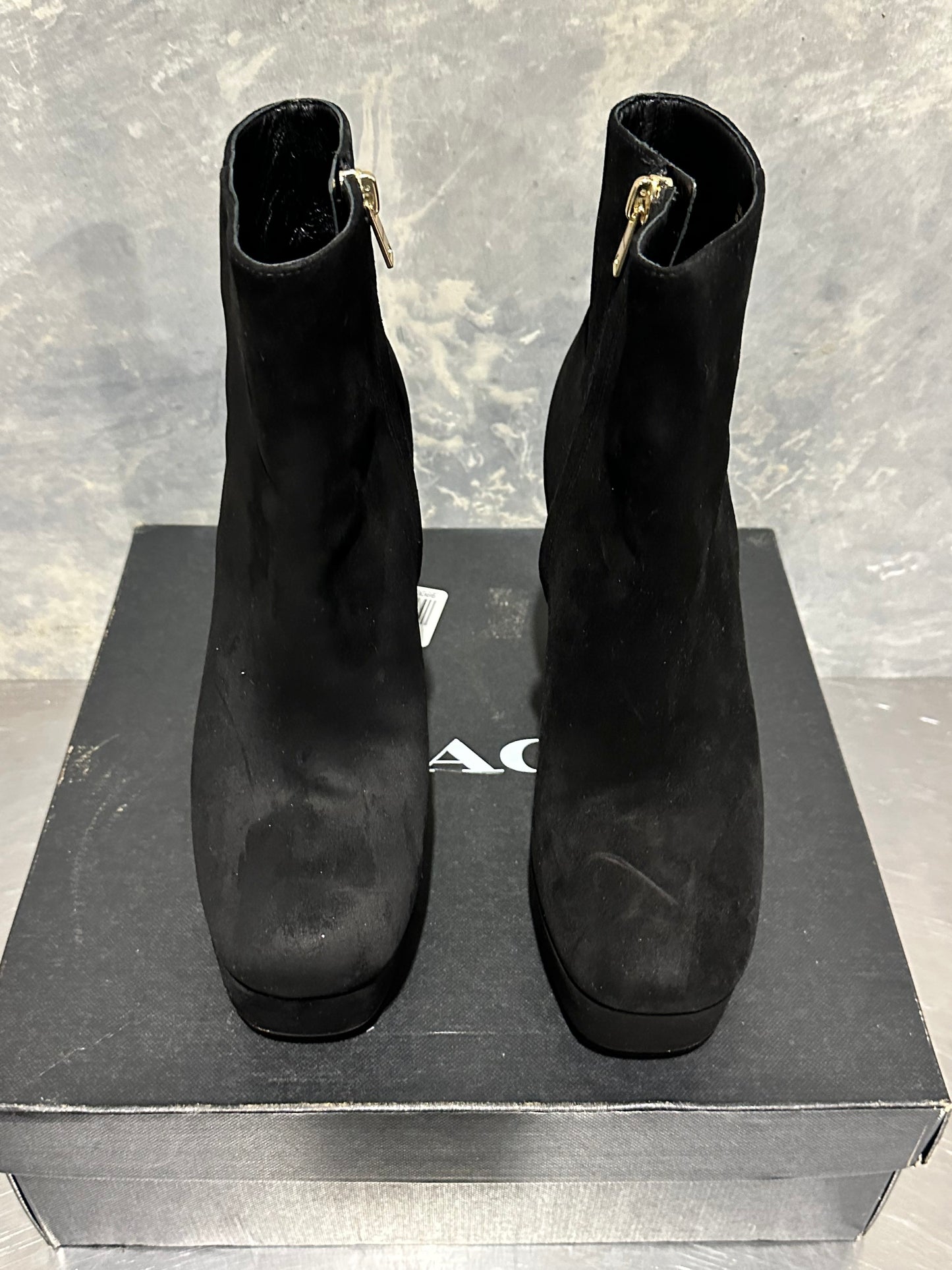 Coach Women's Iona Suede Bootie Black Size 7.5 B