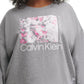 Calvin Klein Women's Logo Graphic Pullover Sweatshirt Gray Size 1X