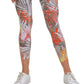 Calvin Klein Women's Performance Printed High Waist Leggings Brown Size Medium