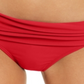 Tommy Hilfiger Women's Raspberry Solid Foldover Bikini Swim Bottom Red Size M
