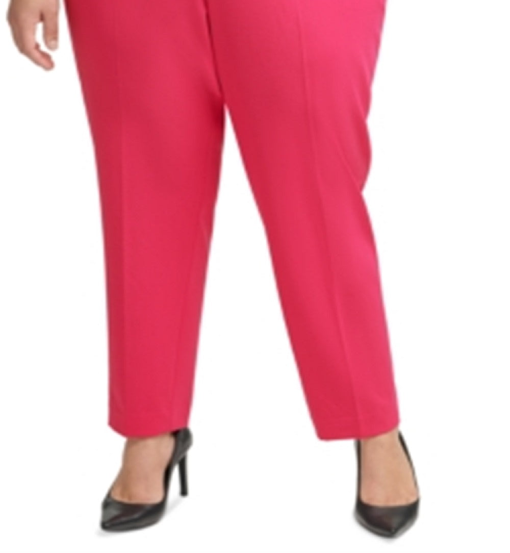 Calvin Klein Women's Slim Leg Pants Pink Size 22W